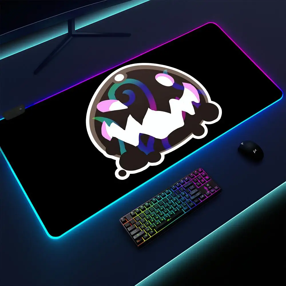 

Slime Rancher Mouse Pad Gaming mat, LED lighted, non-slip base, waterproof, large deskpad, soft surface