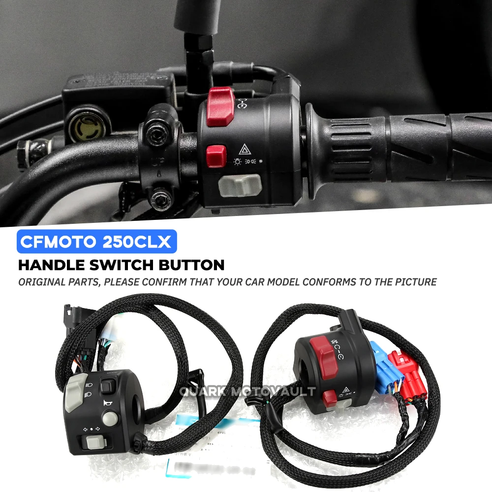 

Motorcycle Left and right hand switch Button For CFMOTO 250CLX 250 CLX Horn ignition headlight steering switch