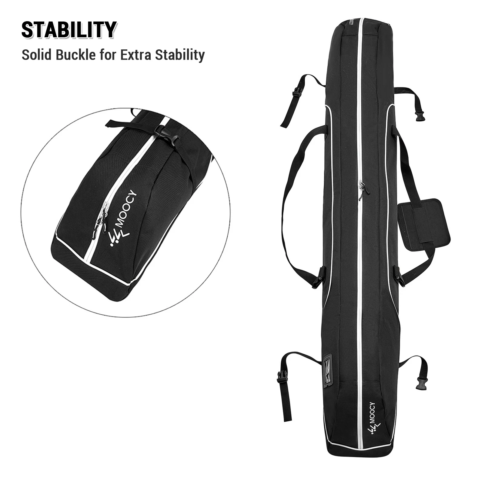 Travel Snowboard Bag Waterproof Ski Bag Ski Equipment Storage Bag 172cm / 192cm image 5