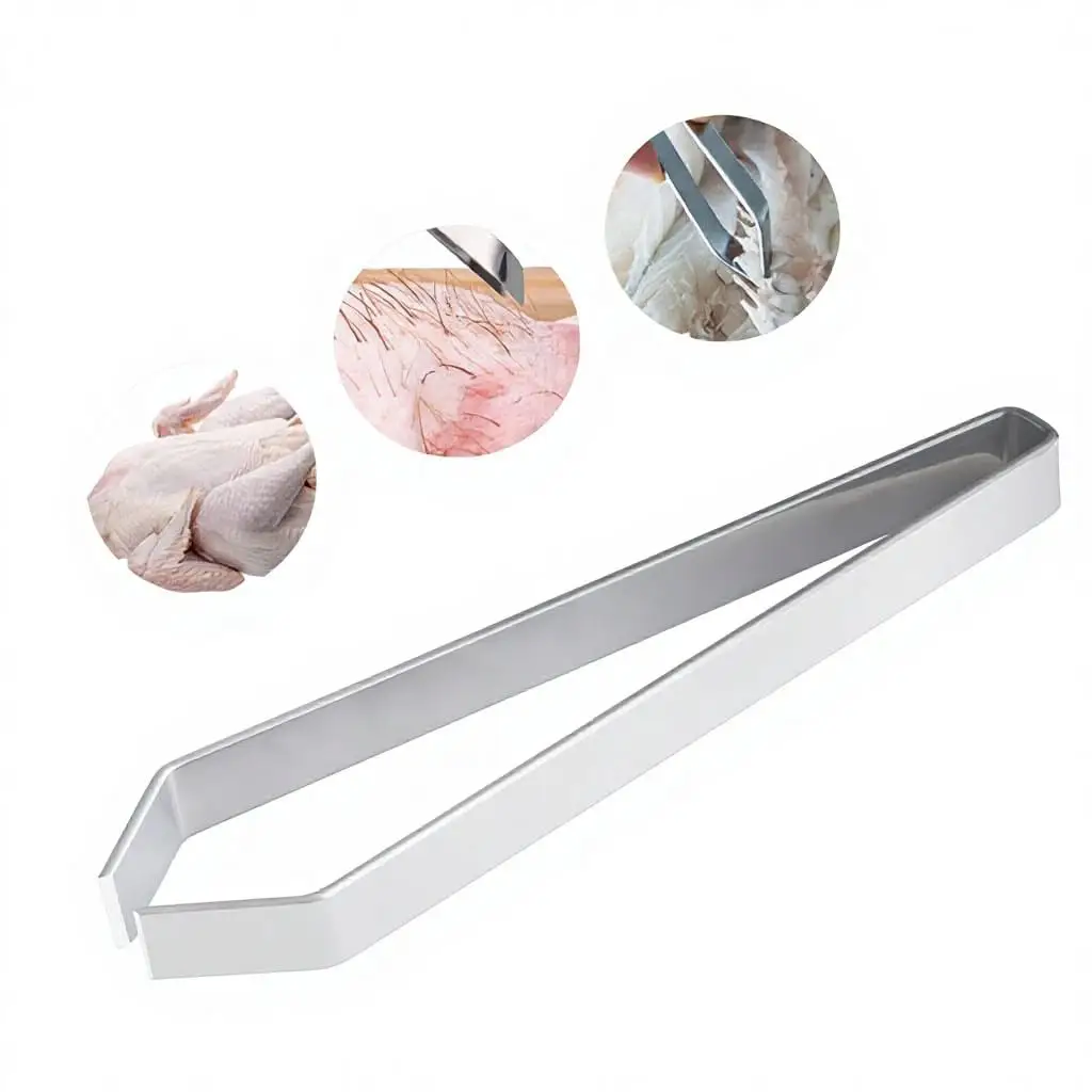 Professional Multi-Functional Flat Tweezers Stainless Steel Fishbone Pliers for Home Kitchen Restaurant Chefs Cooking