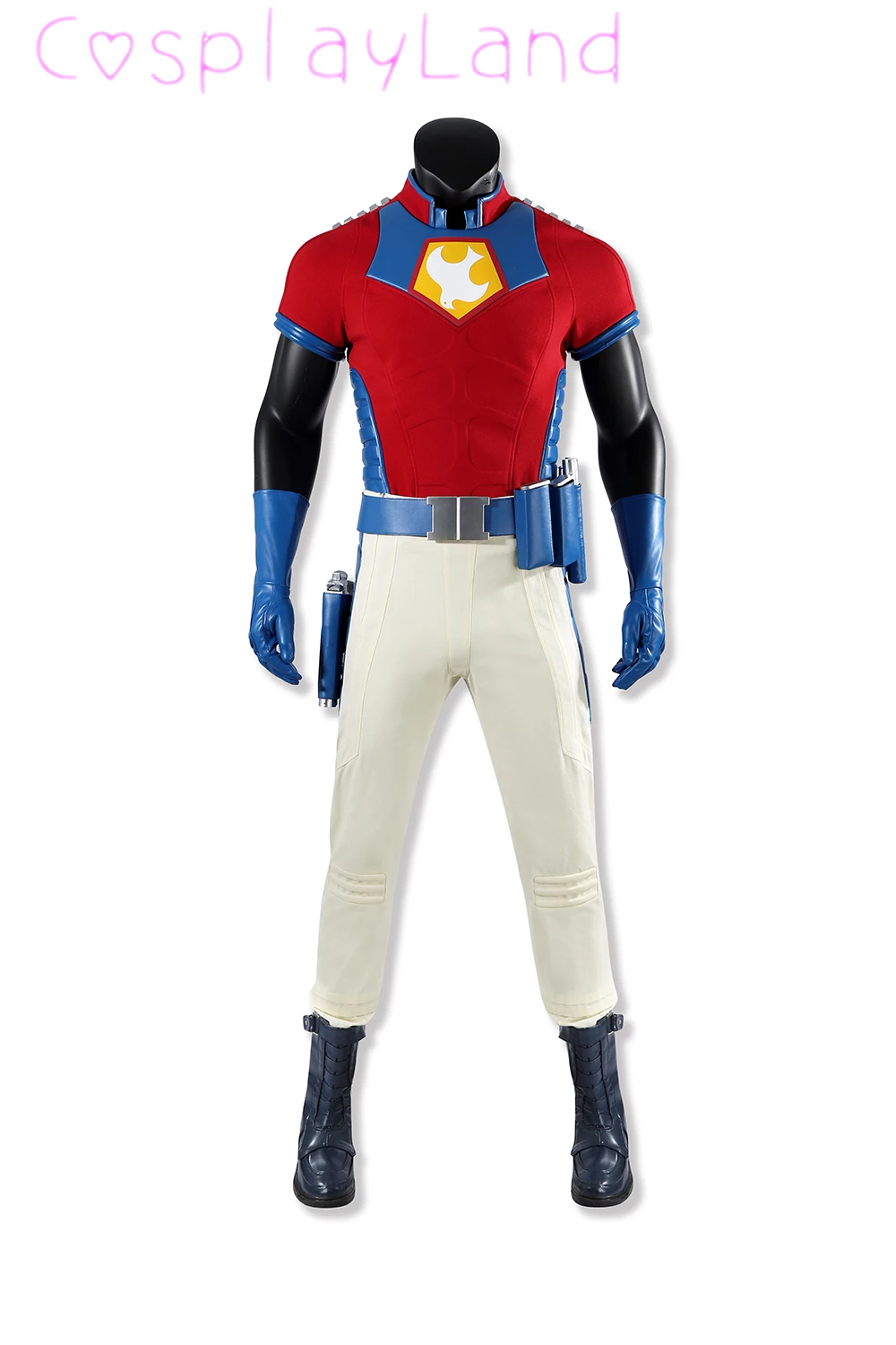 

Christopher Cosplay Peacemaker Cosplay Costume Top Pants Belt Props Full Set Halloween Party Outfit Custom Made Adult Men Suit