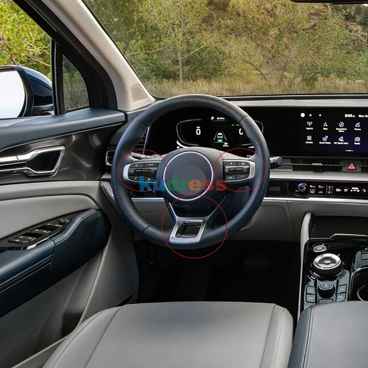 2 Pièces Processus Fibre Carbone Protection Volant