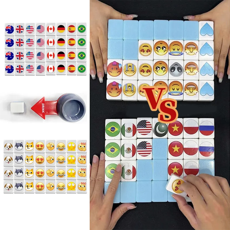 Jeu Familial DIY Autocollants Jeu De Mahjong Style Escape Game Bord De Mer – 65 Blocs De 30 Mm, Autocollants DIY, Pour Adultes Et Enfants Jeu Mahjong Evasion Plage