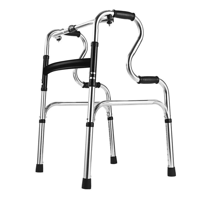 

Wholesale walkers for the elderly walking aluminum alloy disabled four-legged crutches walking aids the elderly walker