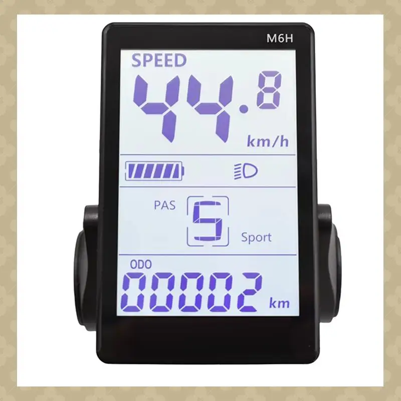 

ABST M6H Электрический велосипед ЖК-дисплей Приборная панель 24 В 36 В 48 В 60 В Универсальный электронный скутер ЖК-экран для электрического велосипеда