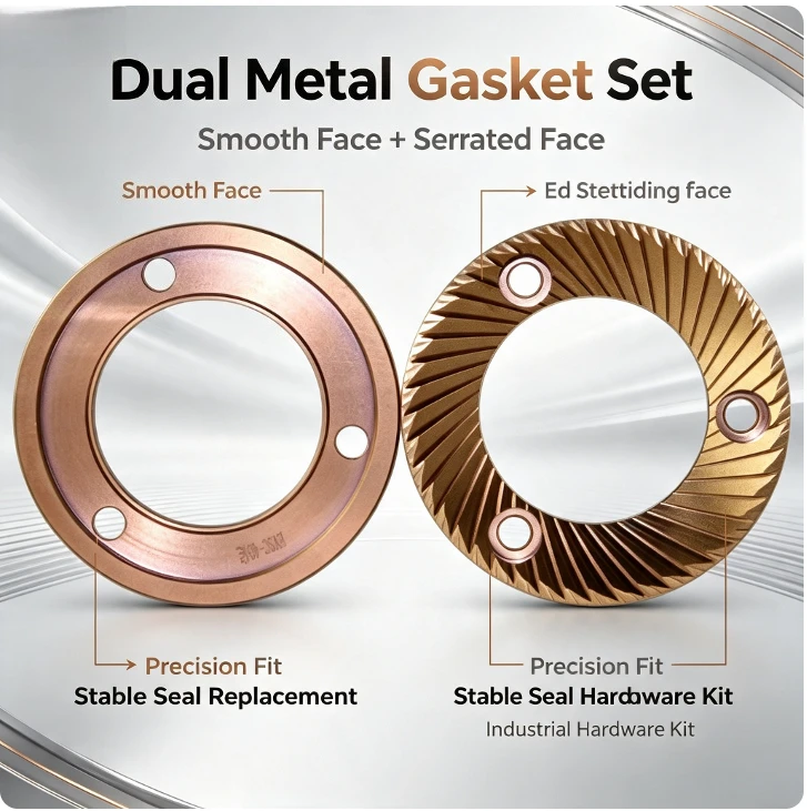 One Pair 64mm Titanium Coated Burr Grinder Blade For DF64 DF64N DF64P DF64E DF64V Gold Flat Burr Coffee Grinder Upgrade