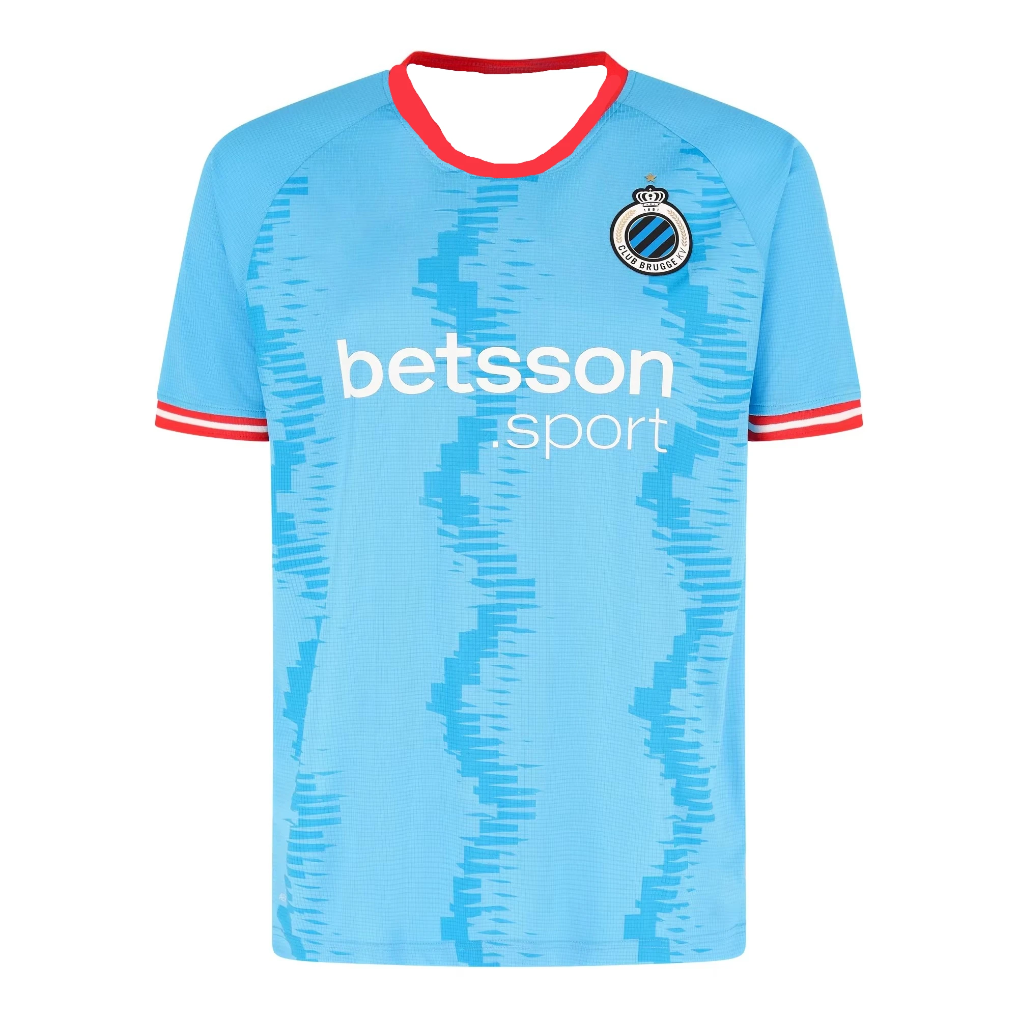 25-26 نادي بروج K.V Home_Away قمصان كرة القدم تي شيرت ثلاثية الأبعاد مطبوعة قصيرة الأكمام تي شيرت رياضي نفس الكبار والأطفال