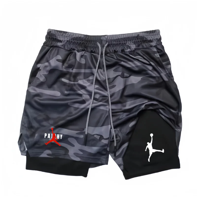 Jujutsu Kaisen Anime Graphic 2 in 1 Compression Shorts for Men Quick Dry Lightweight Gym Performance Shorts Athletic Activewear