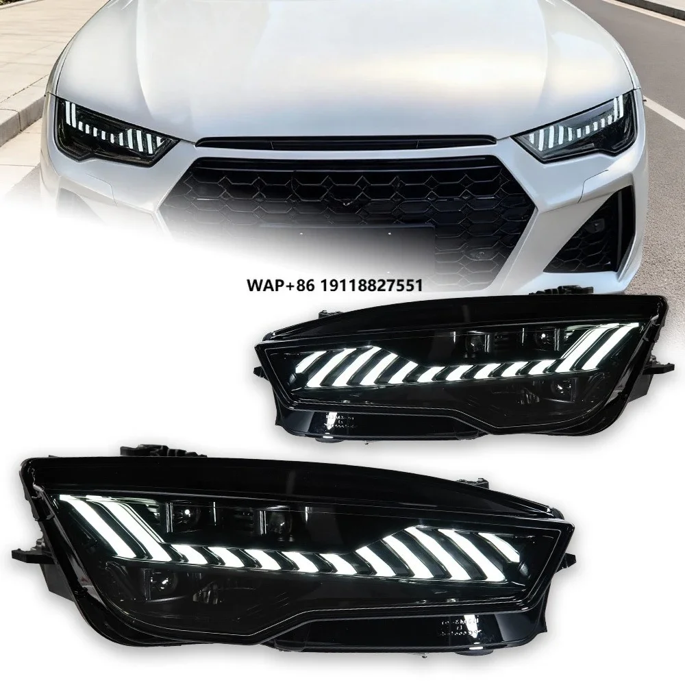 Car Accessories High Quality Headlights for  A7 2011-2018 Retrofit RS7 Style Front Lamps for A7 Headlamps Assembly