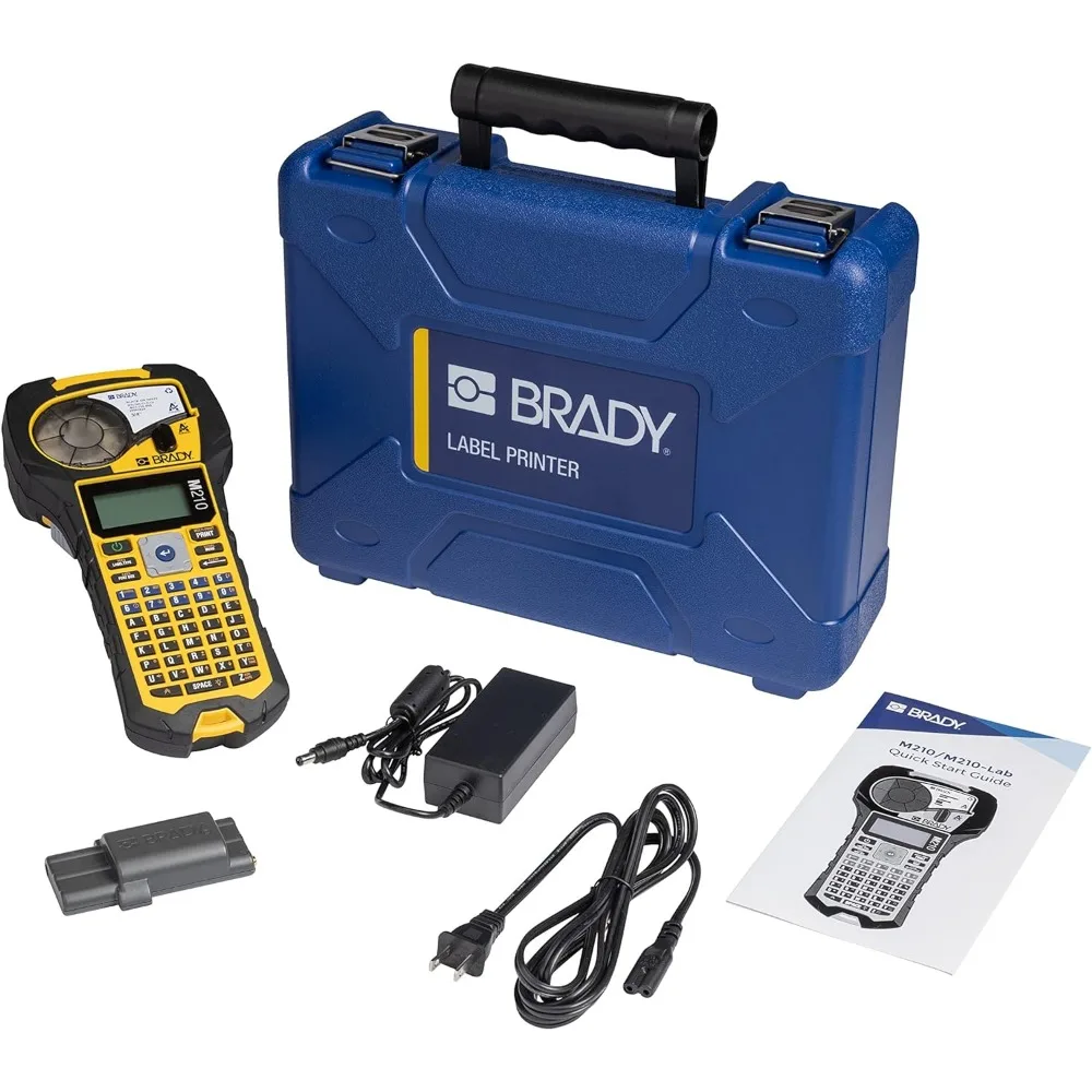 

Brady M210 Portable Label Printer Kit (M210-KIT), Yellow/Black