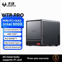 AOOSTAR 2025 WTR PRO Mini PC + Nas Host Intel N150/AMD 5825U Desktop Computer AMD5825U Home