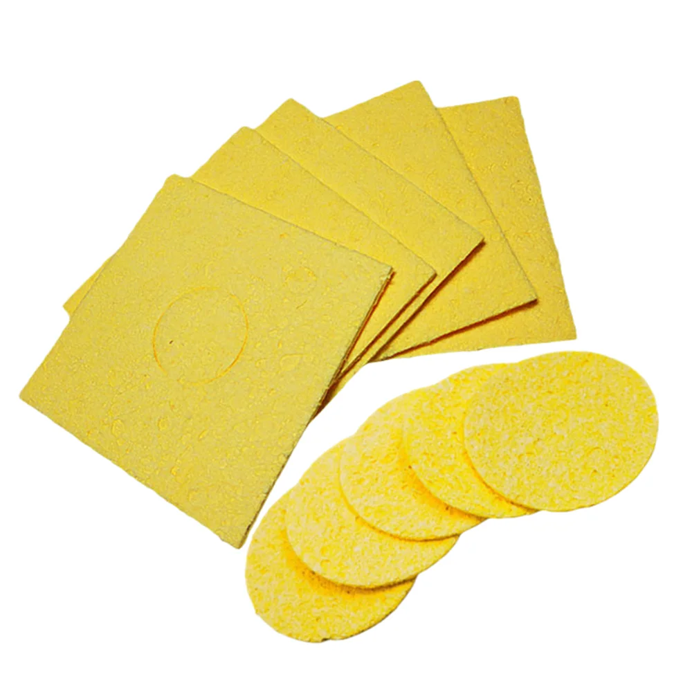 

Soldering Iron Tips Cleaning Sponge Cleaner High Temperature Enduring Condense Sponge for Welding Tips Cleaining Tool