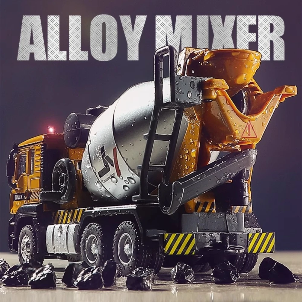 

Масштаб 1:50, микшер, экскаватор, модель автомобиля, игрушка, имитация звука, свет, металл, литье под давлением, инженерный цемент, транспортные средства, подарки для детей