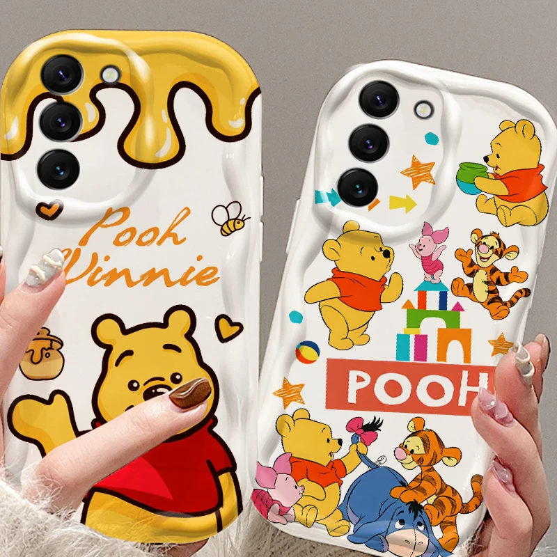 Disney Winnie The Poodle For Samsung S24 S23 S21 S20 Ultra Plus FE A73 A72 A71 A51 A31 A05S A05 A04 5G Wave Oil Soft Phone Case