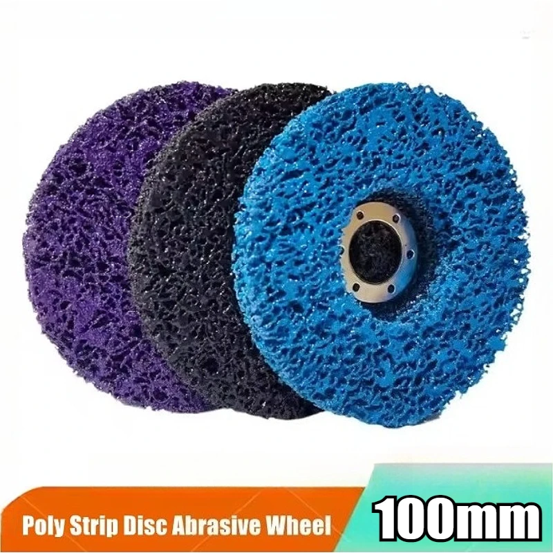 

1PCS 100mm Coral Disc Poly Strip Disc Diamond Grinding Wheel Flap Disc for Angle Grinder Paint Rust Removal Clean Abrasiv