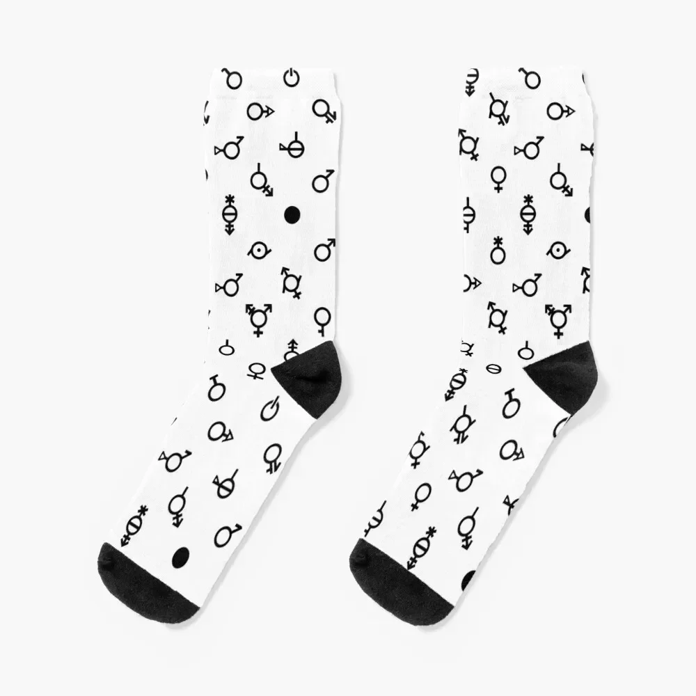 Pattern: gender symbols Socks floor shoes colored Socks Girl Men's