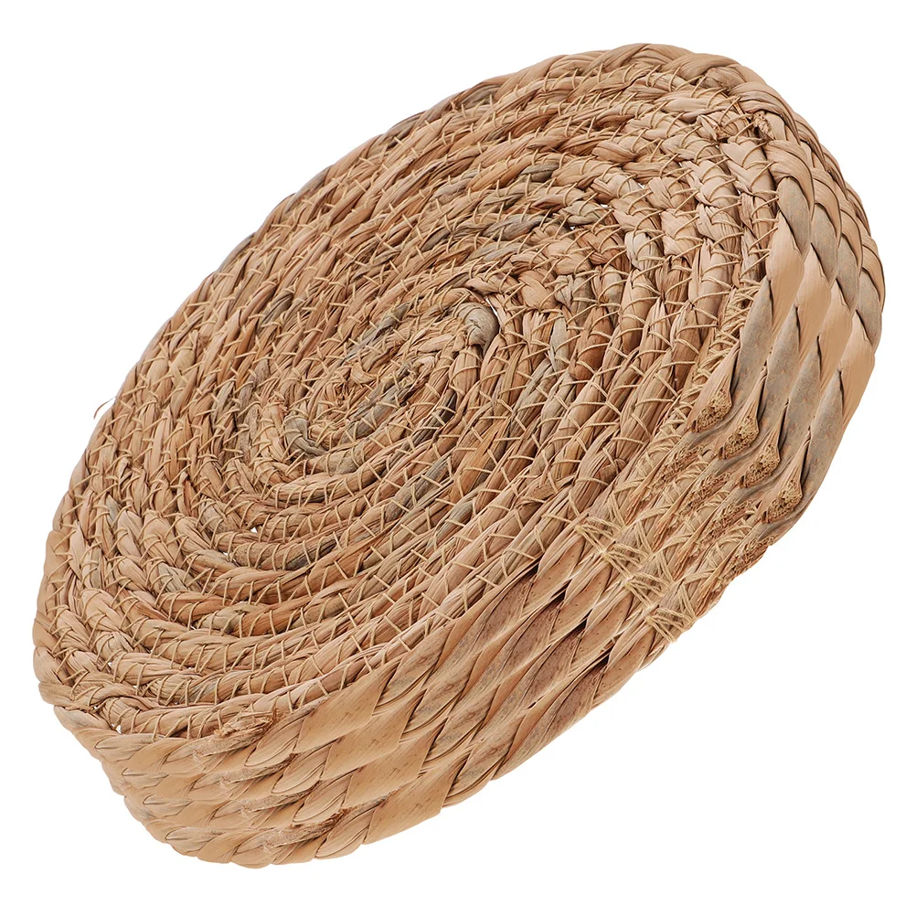 4 قطعة الرجائز الروطان 4.72 بوصة المفارش المنسوجة العزل الحراري المضادة للانزلاق الوقايات المستديرة للأواني الساخنة المقالي أطقم شاي السلطانية الحصير