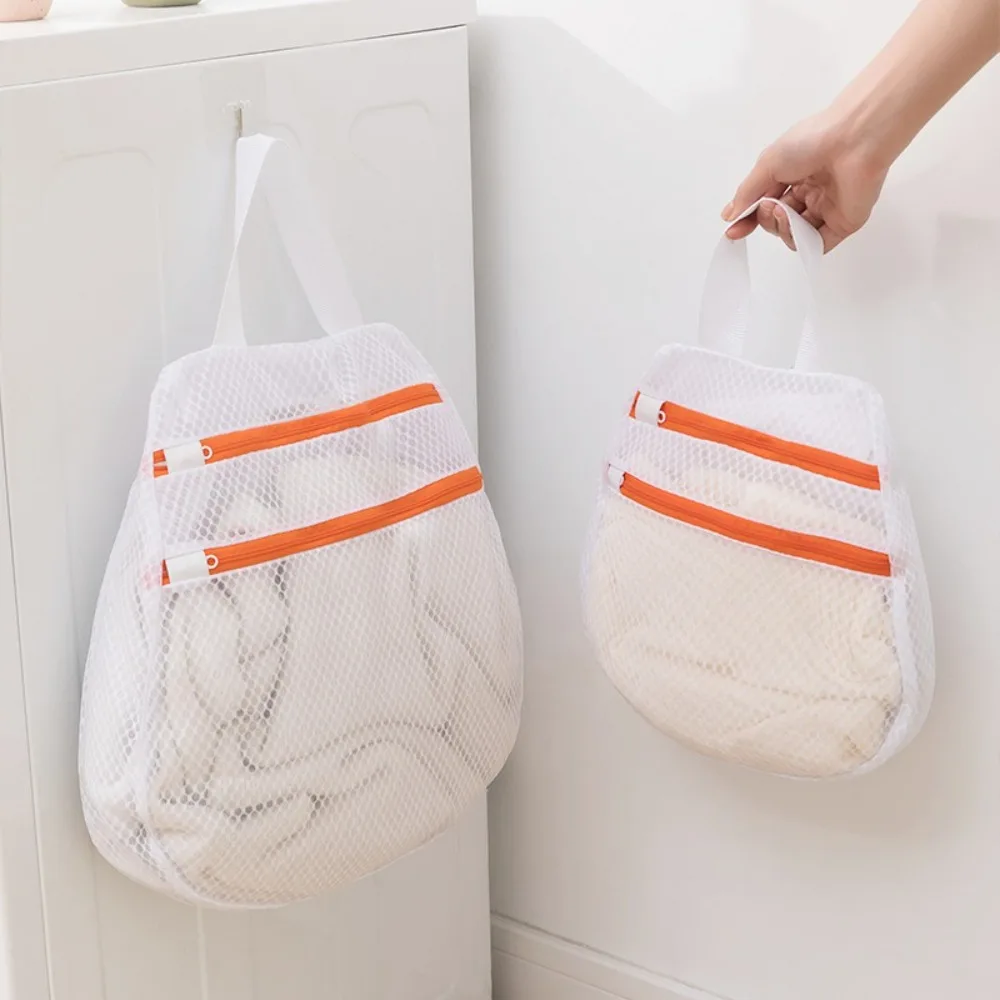 

Double-Layer Zipper Laundry Wash Bags Reusable Clothing Care Mesh Laundry Bag Washing Machine Mesh Underwear Laundry Bags Bra