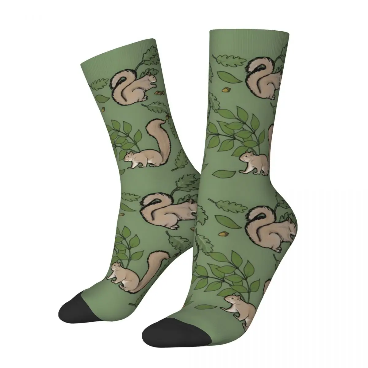 Skarpety męskie Vera's Squirrels Retro Harajuku Street Style Novelty Pattern Crew Sock