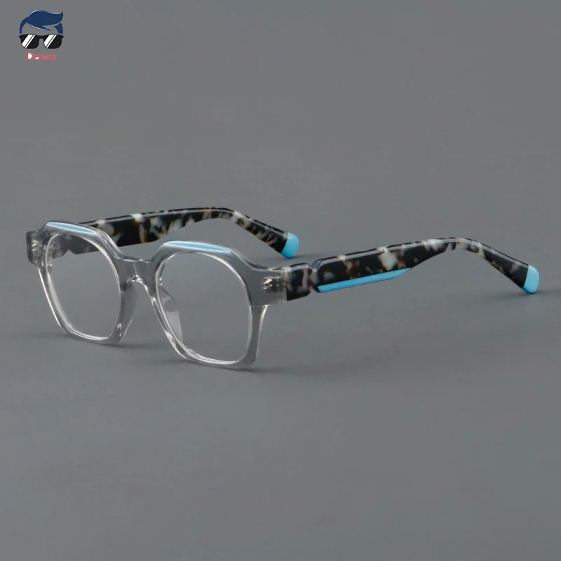 Óculos Retro Square Frame para Homens e Mulheres, Miopia, Presbiopia, Óptico, Popular, Personalidade, Moda, 25002