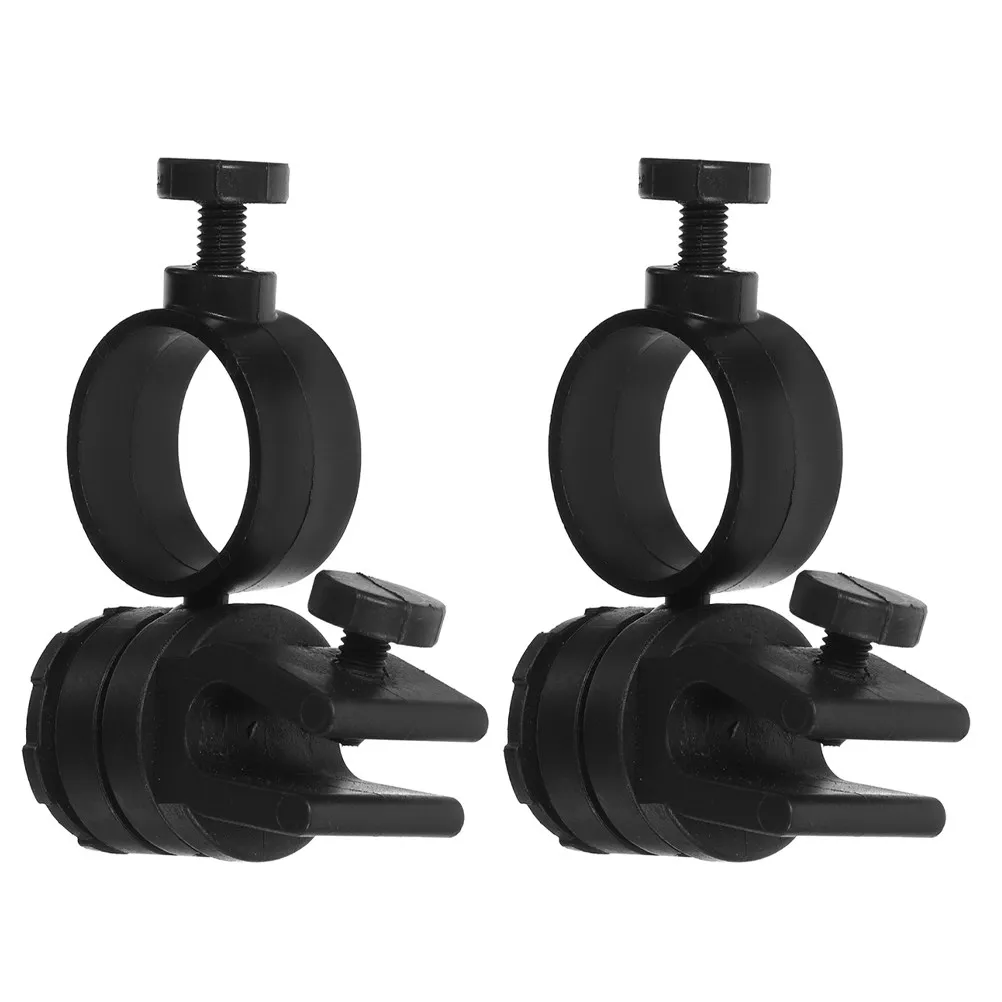 

2Pcs Safety Light Clips ABS Hard Hat Flashlight Holders Quick Installation Construction Work Accessories