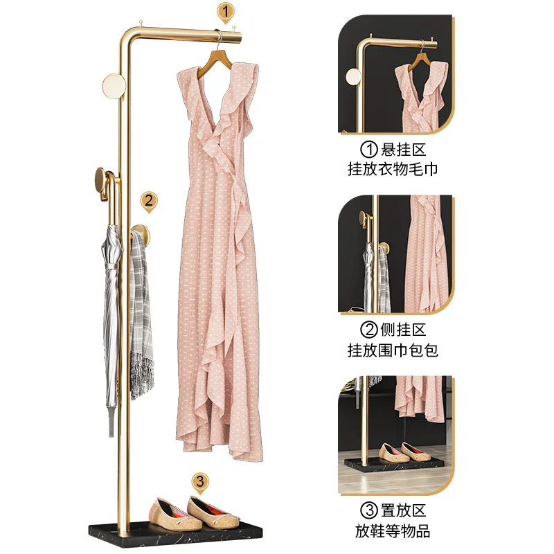 Schlafzimmer Metall Kleidung Rack Halle Wäsche Rack Lagerung Stehen Schmale Mantel Racks Hut Moderne Ropero Armable Home Möbel YYY30XP