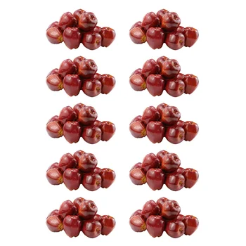 120 Pcs Fake Fruit Apples Artificial Apples Lifelike Simulation Red Apples Home House Decor For Still Life Kitchen Decor