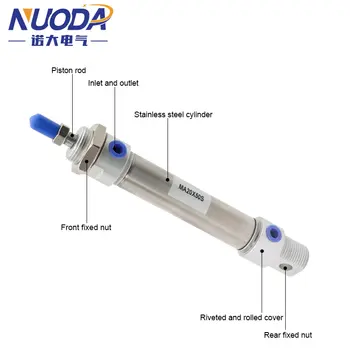 不鏽鋼雙動MA型帶磁鐵氣缸,缸徑16/20/25/32/40mm,行程25/50/75/100/125/150/175mm 6 最佳銷售 汽缸 - №2