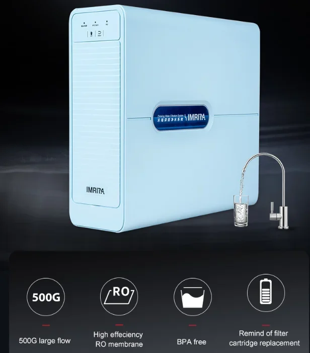 IMRITA Tankless Direct Flow Kitchen Reverse Osmosis Inversa Undersink Tap RO Water Filter System 800GPD Water Purifier For Home