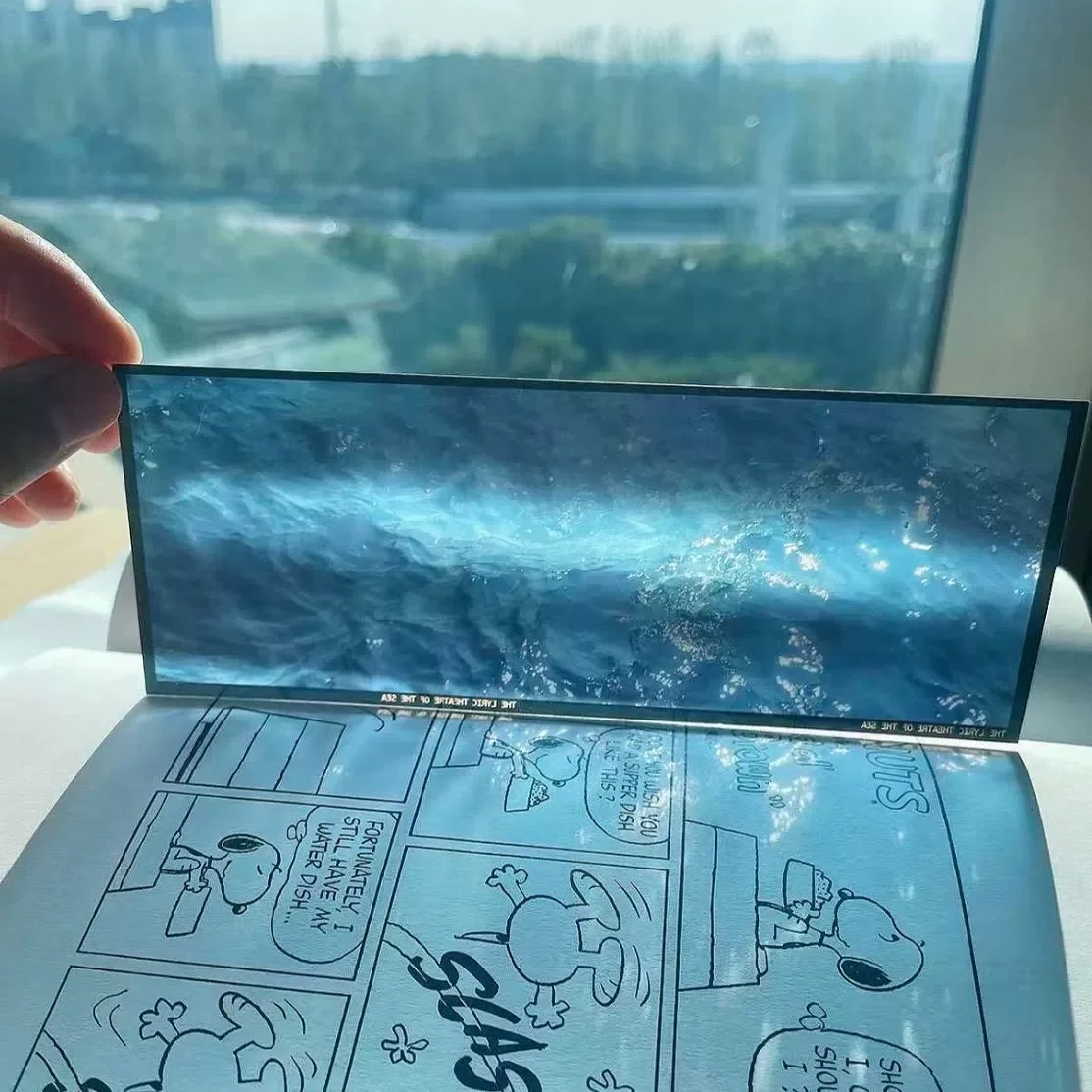 Creative Film Acrylic Bookmark Art Aesthetic Ocean Theme Book Page Clip Student Reading Mark Book Accessories School Gift