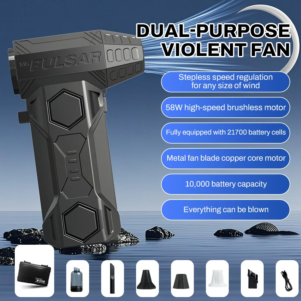 Air Blower X11 Super Powerful 990000RPM Compressed Air Duster Electricity Consumption Display Air Vacuum Blower Jet Fan For Car