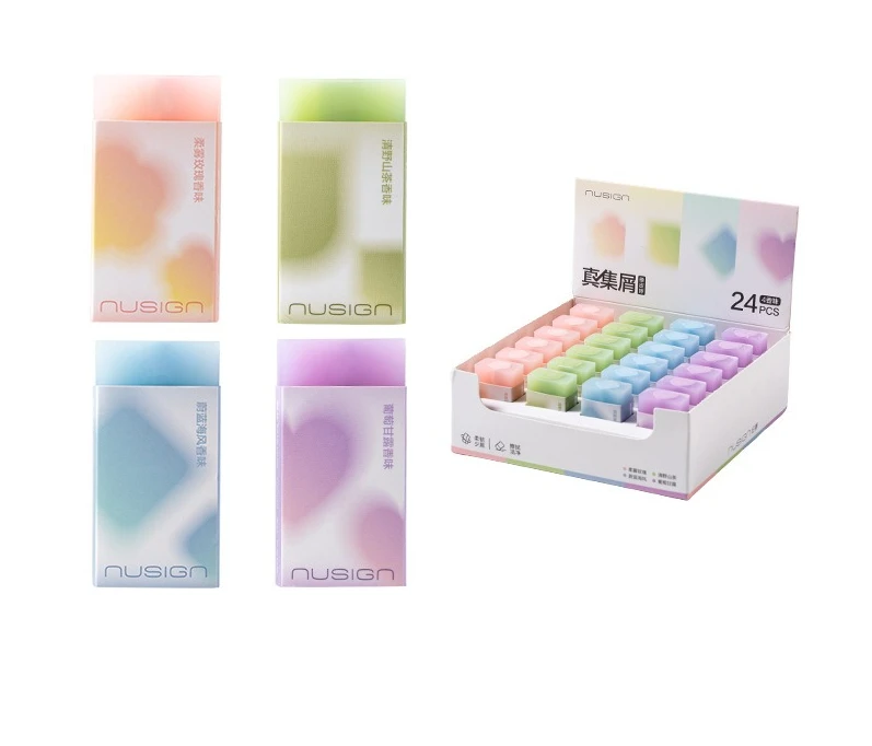 

Sunlight Whisper Eraser Kids Art Drawing Scented Pencil Eraser cute stationery It smells extremely fragrant
