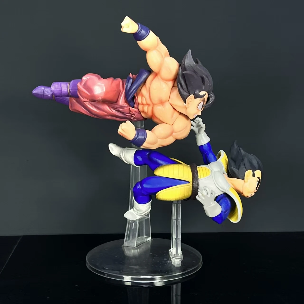 23cm Anime Dragon Ball GK Advanced Styling C3 Triple Realms King Fist Striking Handheld Model Statue Ornament Action Figures Toy