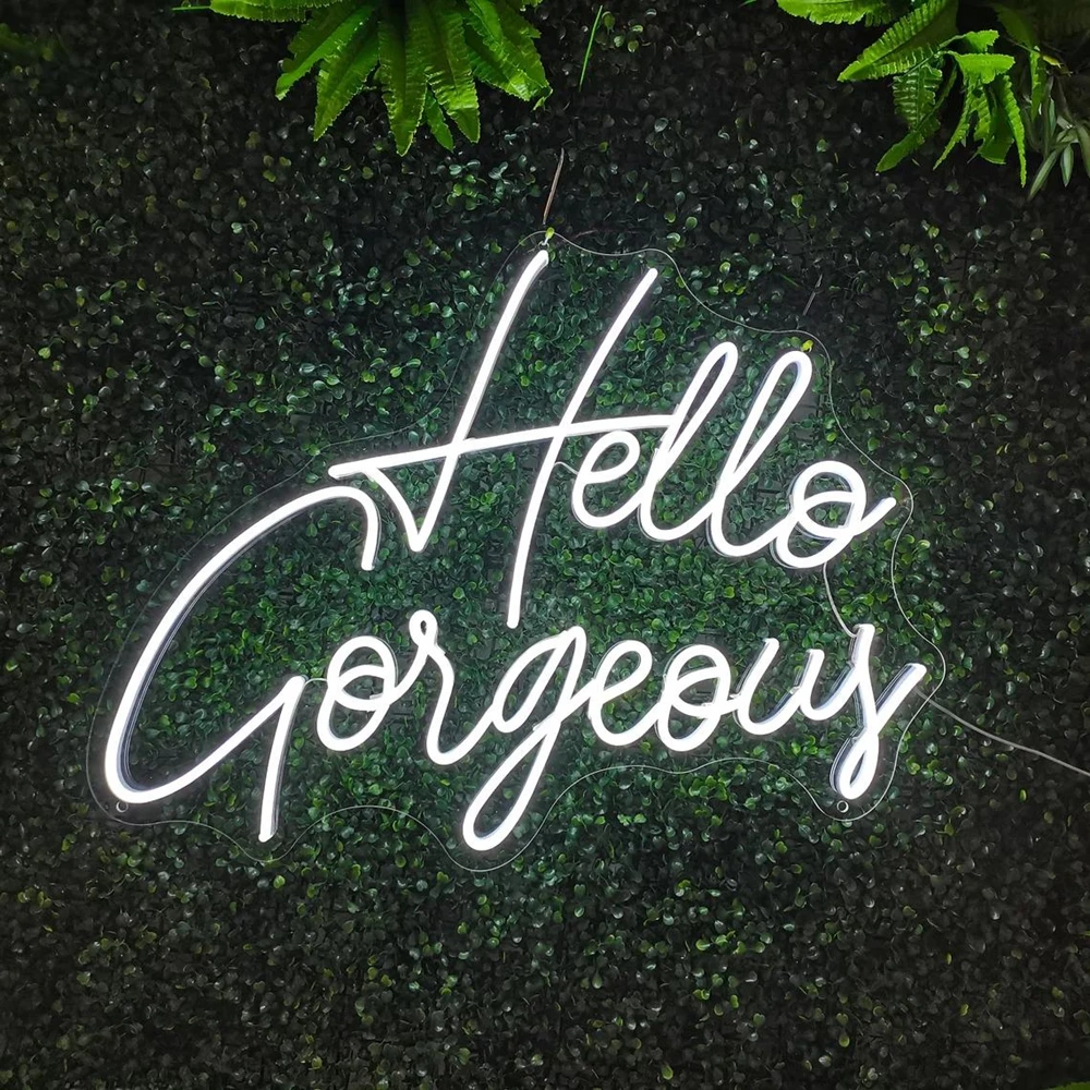 10 Styles Neon Sign Led Light Happy Birthday Personalized Light Sign Transparent for Wedding Party Wall Decoration Bar Rave Home