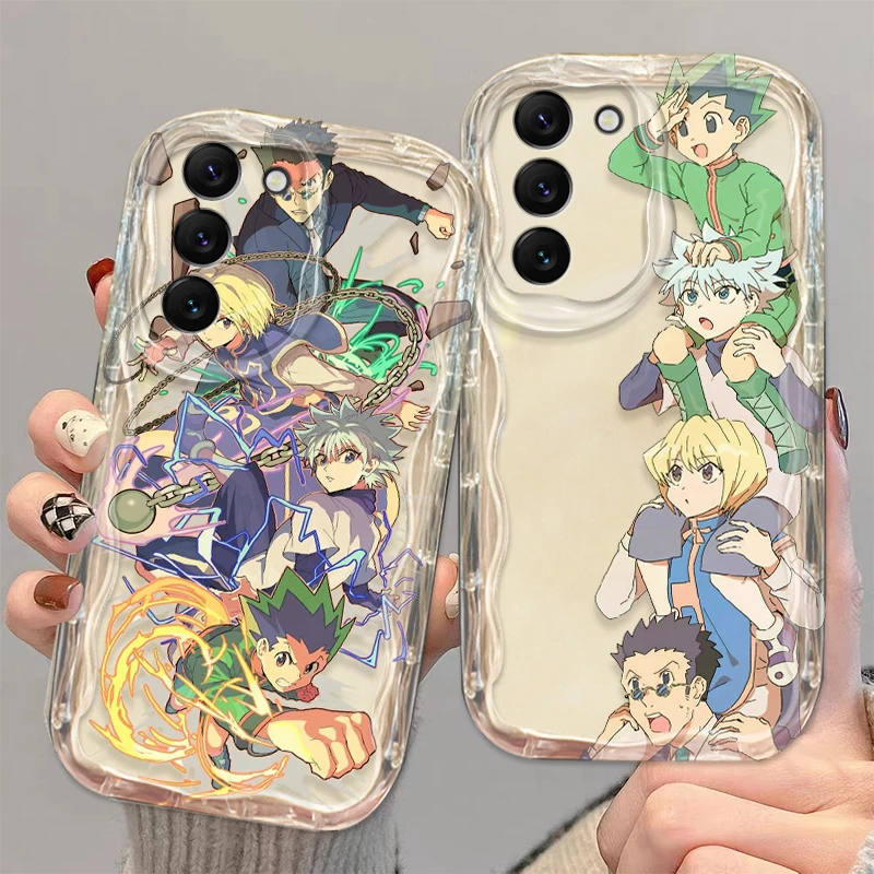 Anime Hunter X Hunter Cover For S21 S23 S24 Ultra Plus FE A55 A35 A25 A05S A54 A53 A52 A33 A32 Wave Oil Phone Case