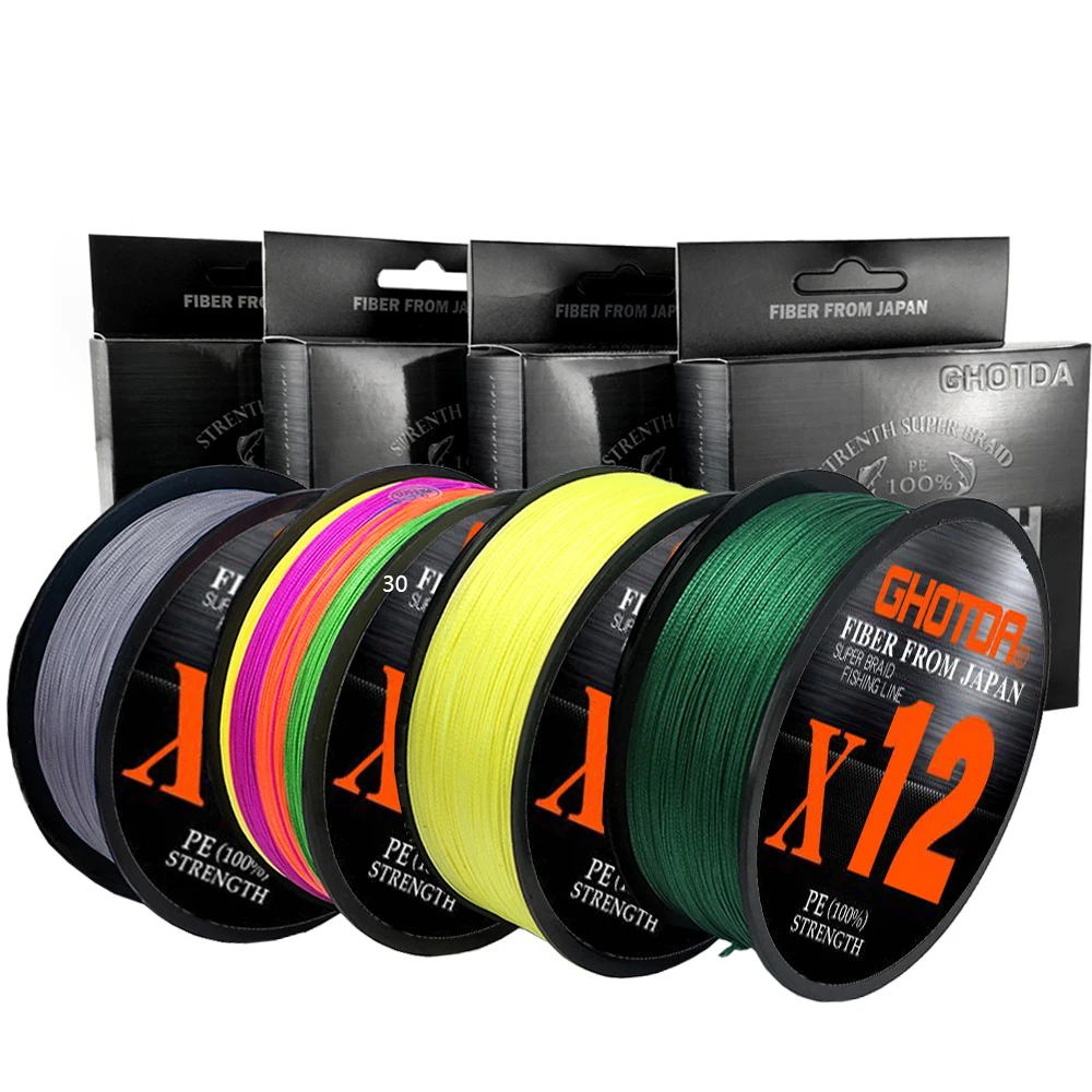 X12 Hilo trenzado multifilamento PE 12 hebras agua salada - imagen 4