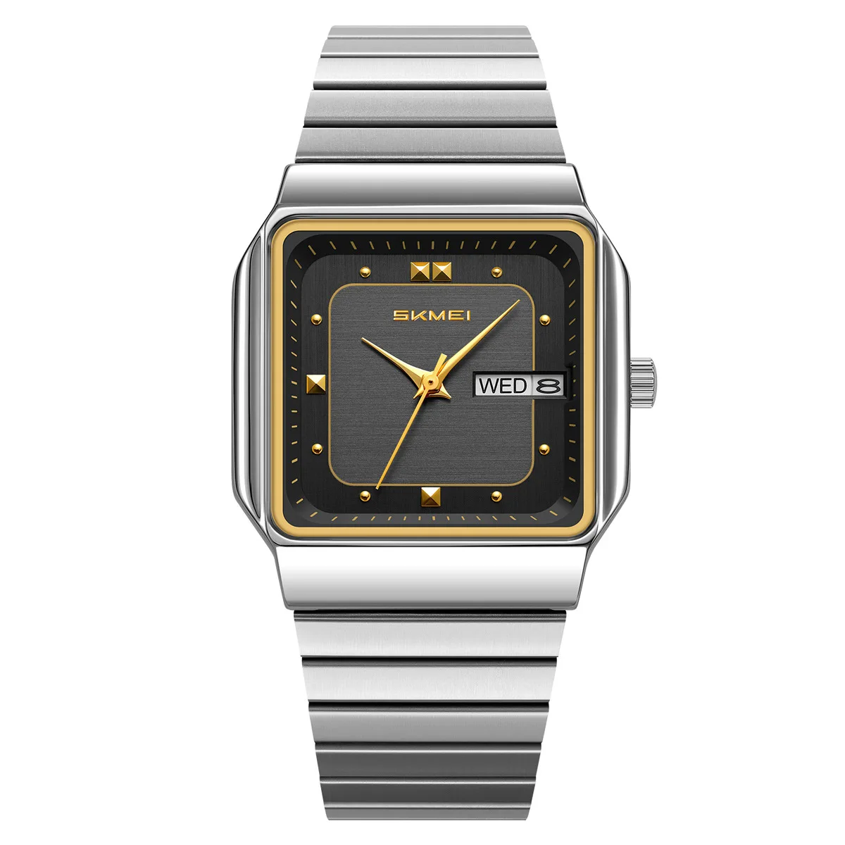 Brand Women Watch Stainless Steel Adjustable Strap Gold Quartz Watch Rectangular Dial Luxury Women Wristwatch Dropshipping 9414 view 5
