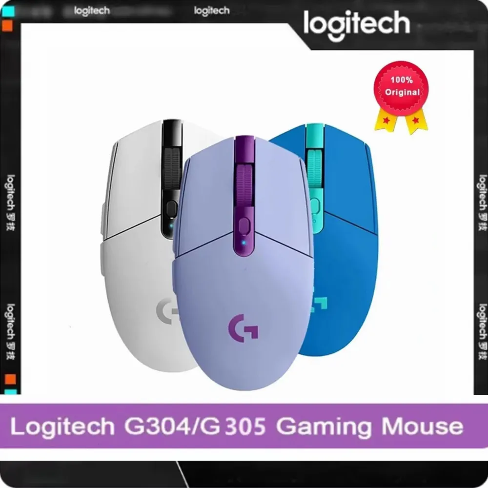 Logitech G304/305  Wireless Mouse Ergonomic Mouse 12K DPI suitable for Fortnite LOL PUBG Bluetooth cannot connect to the program