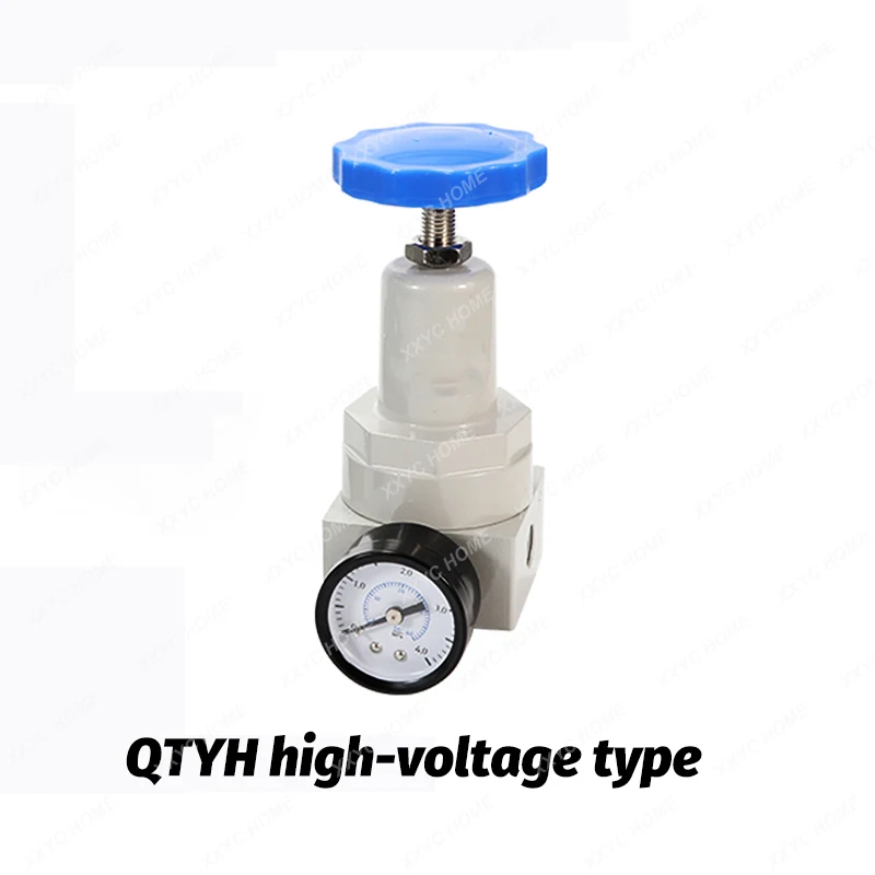 Pneumatic QTYH High Pressure QTY arge flow type 0~40 bar Air Regulator With Gauge Port 1/4 3/8 1/2 2 inch BSP 1/2