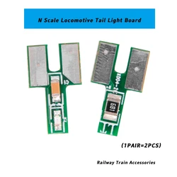 N scala 1:160 accessori per treni ferroviari locomotiva fanale posteriore LED adatto per kit di treni elettrici europei e americani