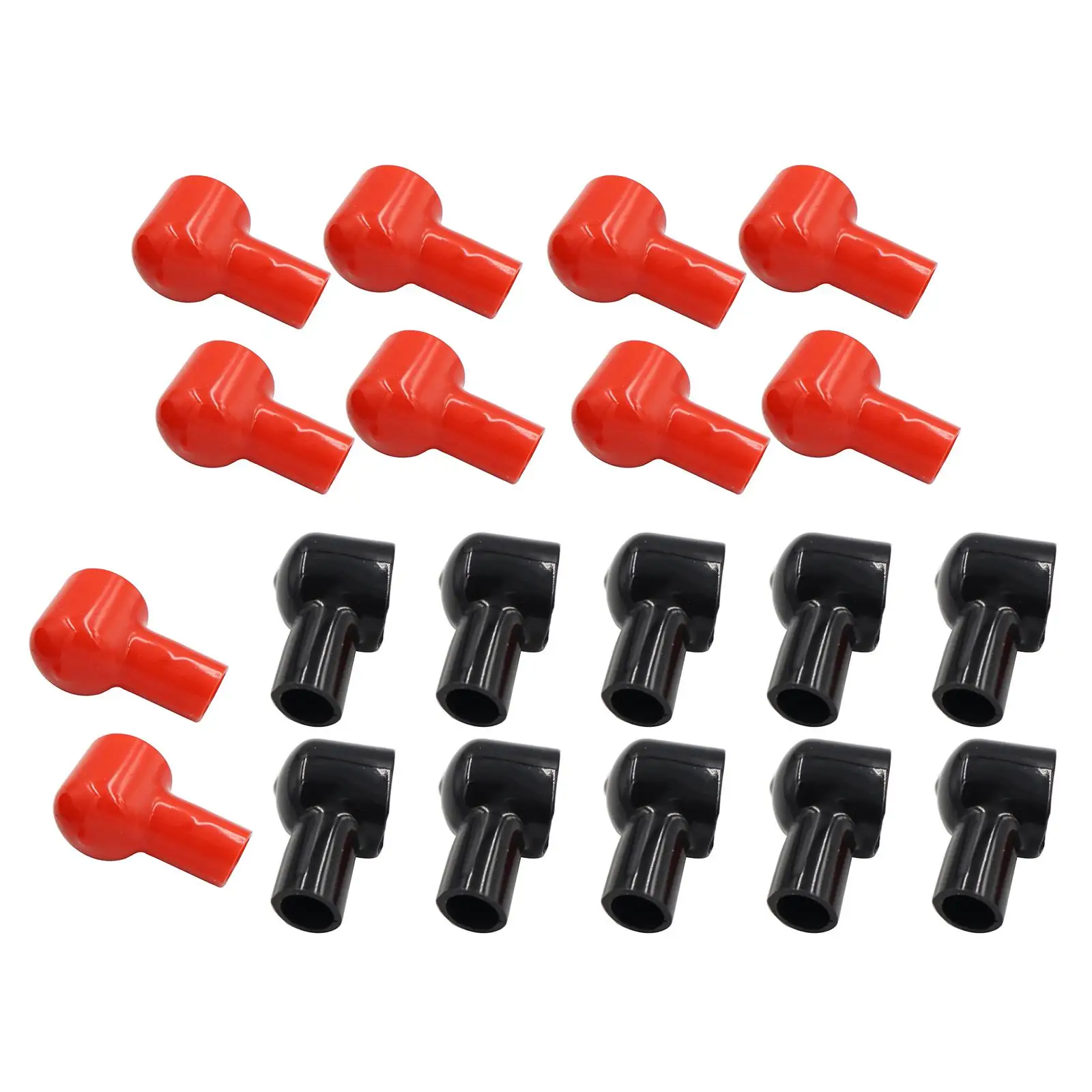 20Pcs Positive Negative Battery Terminal Cover, Battery Terminal Cover Red and