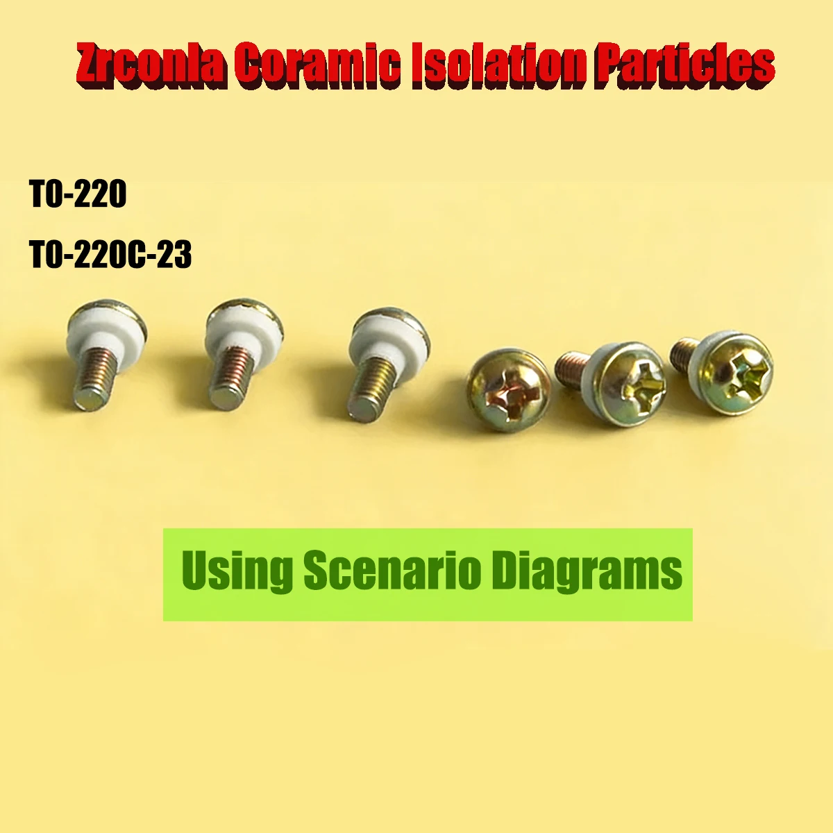 Zirconia Ceramic Isolation Particles TO-220/TO-220C-3