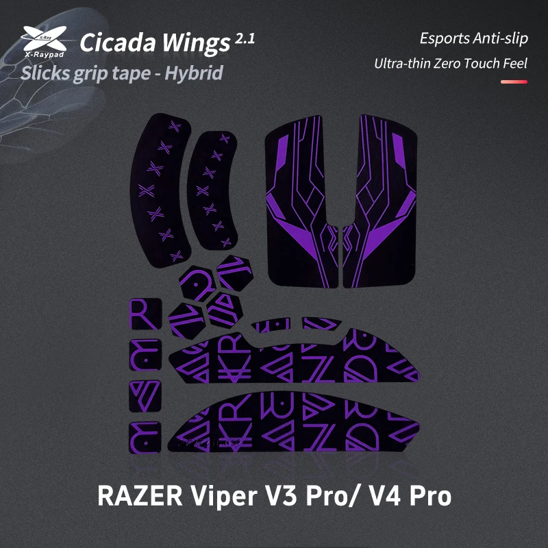 X-Raypad Cicada Wings V2 Slicks Grip For Viper V3 PRO & Viper V4 PRO