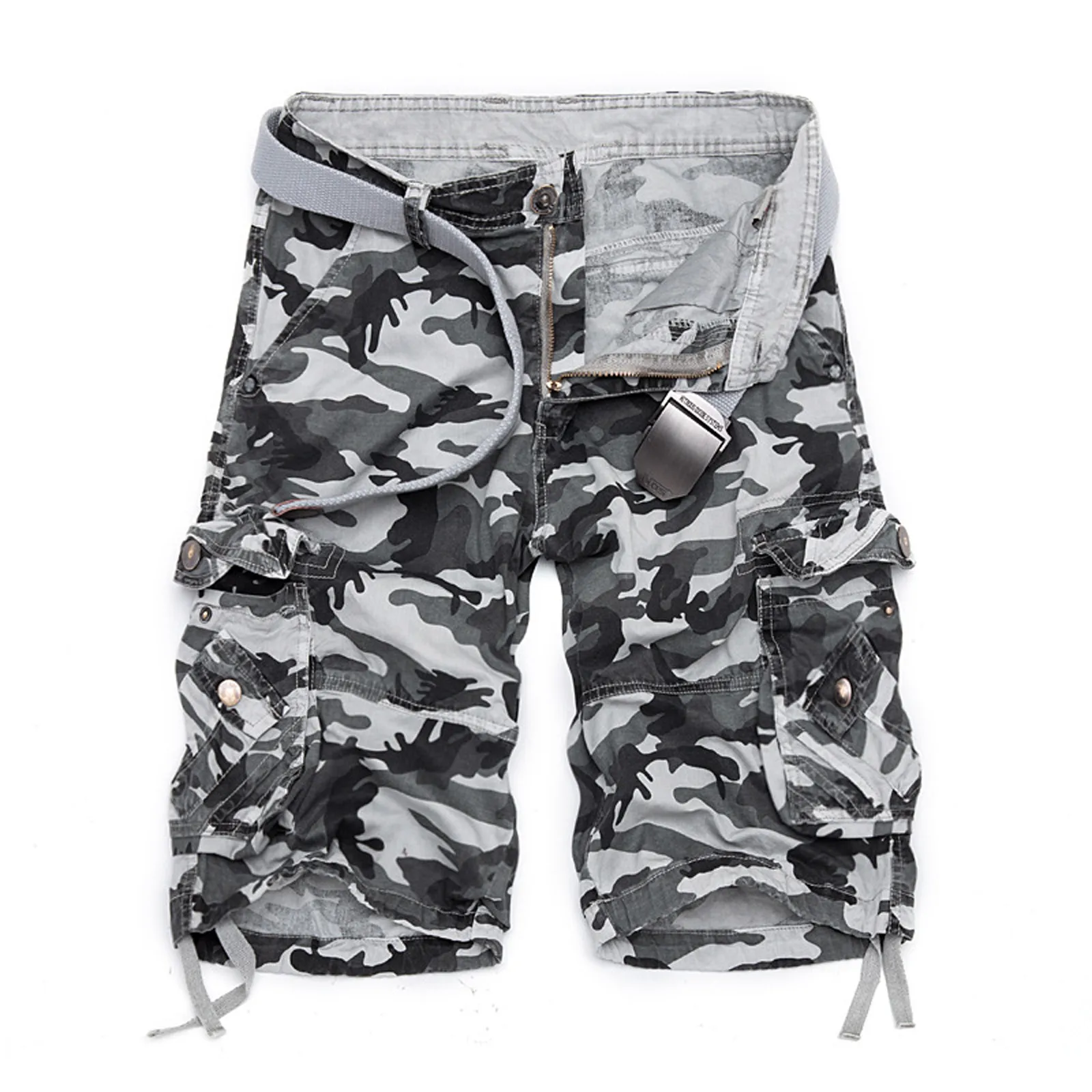 

Camo Cargo Shorts Men 2024 New Mens Casual Shorts Male Loose Work Shorts Man Military Short Pants Plus Size 29-44