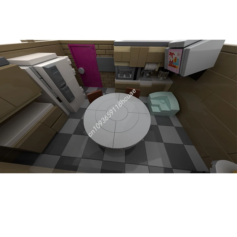 4326 Stück MOC Smiling HQ Modulare Gebäude Bausteine Weihnachtsgeschenk Teamarbeit Plattformen Architektur Inspirierend Kreativ