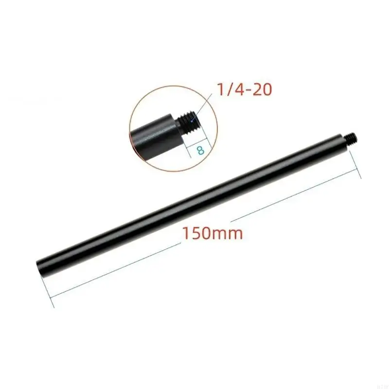 H7JF Asta estensione in alluminio 1/4 "Female Bottom 1/4" Trippiedi per i pali superiori maschili estendono lunghezza per