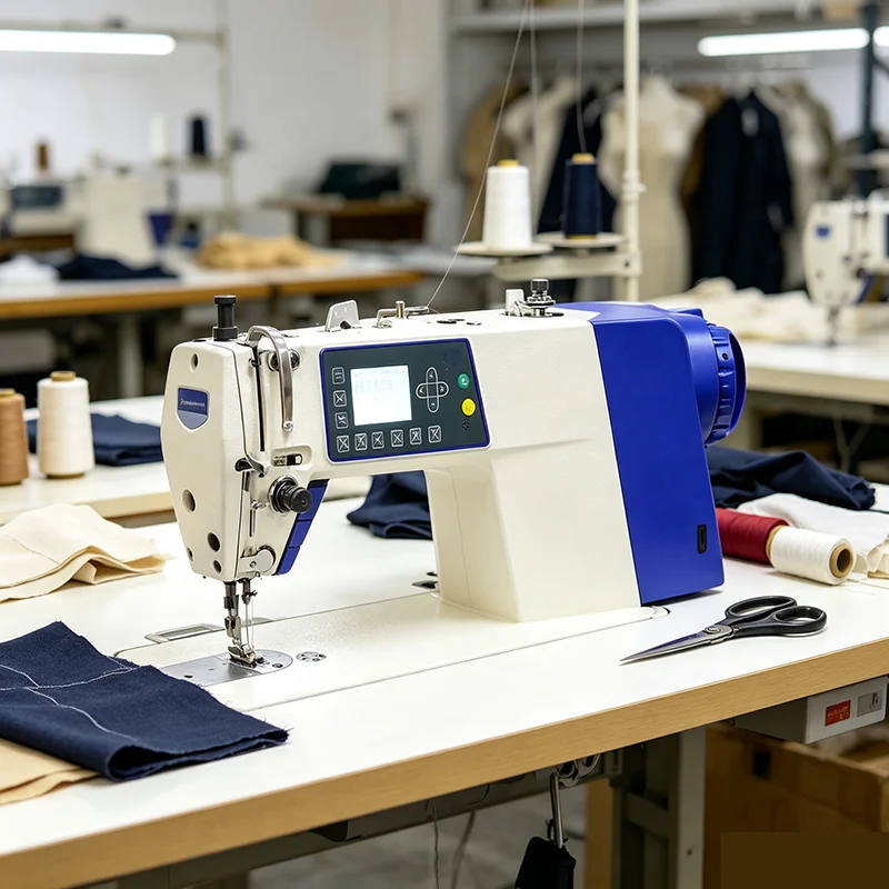 Electric Industrial Sewing Machine Flat Household New Model Stepper Computer Control Thread Cutting Feature for Home Use