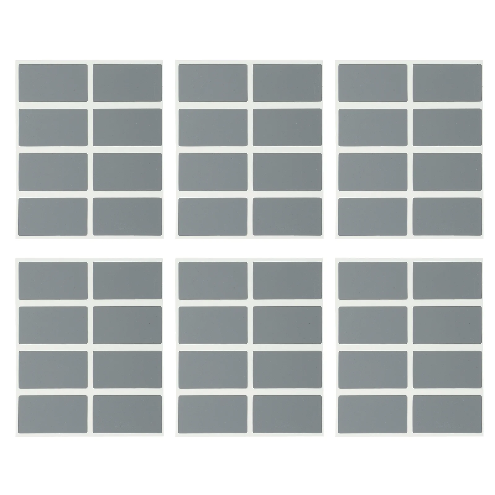 100 Pcs Scratch Card Stickers Peel and DIY Labels Off Rectangular Cartoon Blank