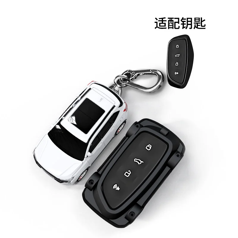 Car Model for Haval H6 2024 Key Case for HAVAL DARGO Hover H7 2025 2026 Remote Cover Shell Housing Ring Holder Fob Accessories - view 4