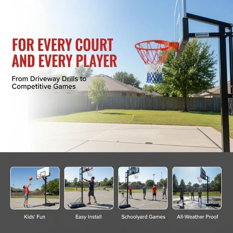 

Heavy Duty Basketball Net Durable Braided Nylon Multiple Colors For Court Use